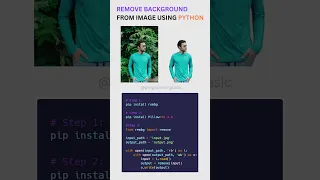 Remove Background using Python rembg