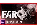 After Effects Tutorial Particles Logo Text Animation