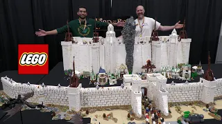 Massive LEGO Minas Tirith Battle from The Lord of the Rings