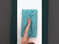 Fold a fitted sheet easily with this hack
