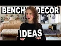 51 Stylish BENCH DECOR IDEAS Living Room Bedroom Entryway Bench Decorating Ideas For A Cozy Home
