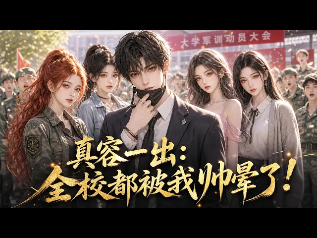 On the first day of university registration, a red-haired senior forcibly snatched off her face mask and was so stunned by how handsome he was that she fainted on the spot! The scene briefly spiraled