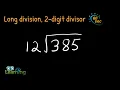 Long Division with 2-Digit Divisor Example
