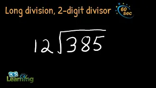 Long Division with 2-Digit Divisor Example