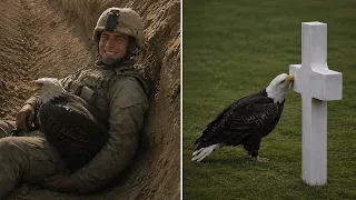 Eagle Kept Returning to the Grave of the Soldier Who Raised Him 😭💔