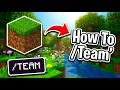 How to Use The teams Command Custom Names Team Colors