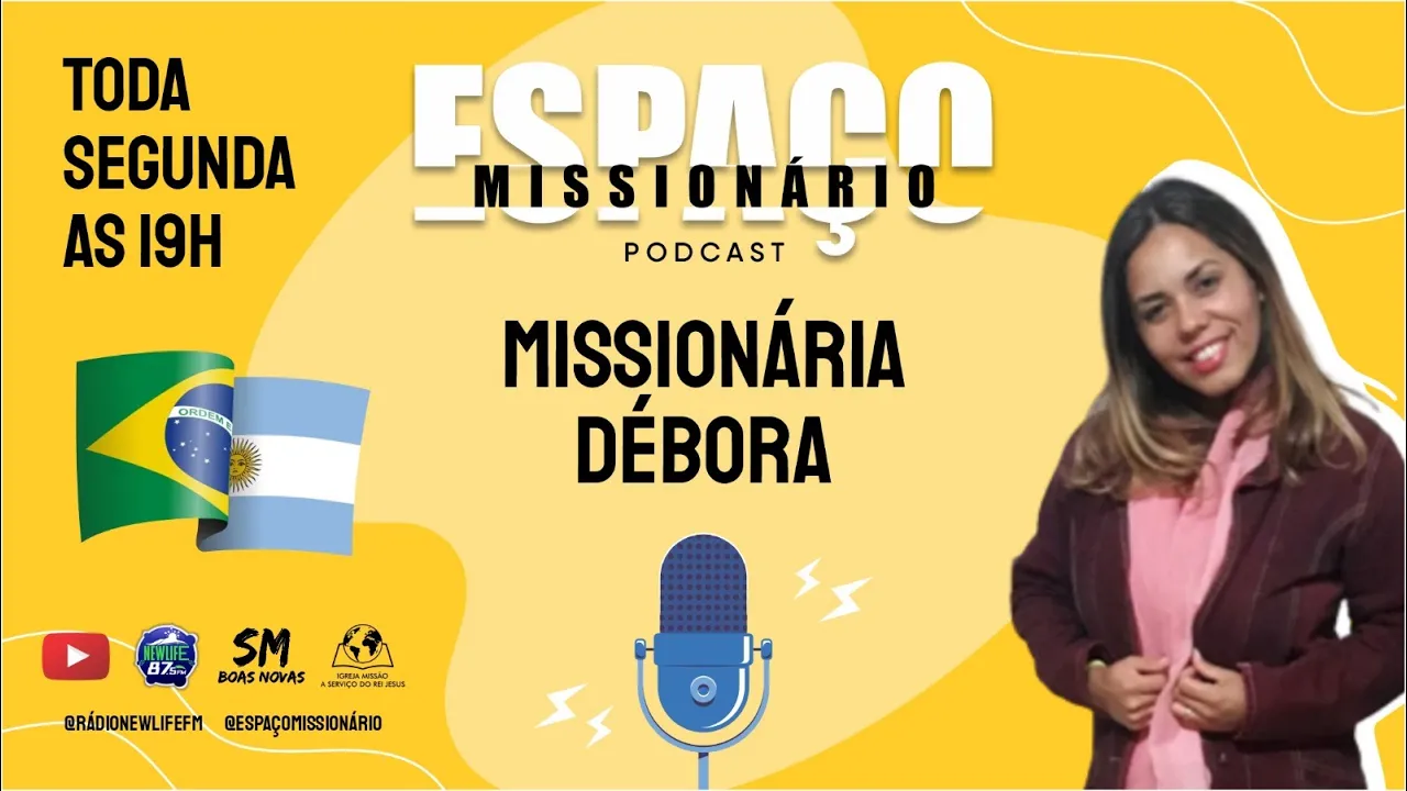 ???? BATE-PAPO COM MISSIONÁRIA DÉBORA NO ESPAÇO MISSIONÁRIO -  #05 | ???? AO VIVO  | ????