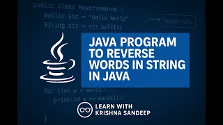 How to reverse words in String in java