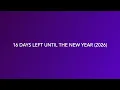 16 days left until the new year 2026
