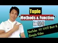 Python in HINDI For Beginners Lecture - 10 Tuples Methods and function in Pyth CALL 91 9773038607