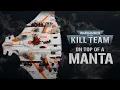 Kill Team played ON the largest model GW makes Kasrkin vs Pathfinders with Guest Glass Half Dead
