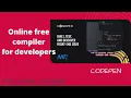 Online free compiler for html css and javascript CODEPEN