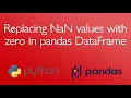 Replacing NaN values with zero in pandas DataFrame in Python