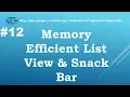 Let us Flutter Memory Efficient List View Snack Bar Part-12