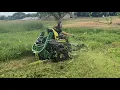 John Deere Z970R Zero Turn mowing tall grass 4K Tweels with a 72 Inch deck