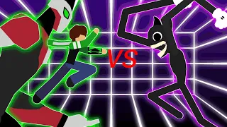 ben10 vs cartoon cat stick nodes pro animation 