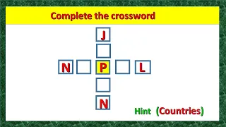 Complete the crossword crossword puzzle