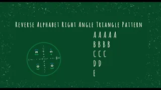 96 Alphabet Right Angle Triangle Pattern without any pre-defined method using while loop in Python