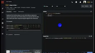 Unique In Order - Codewars