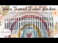Boho Themed Growth Mindset Student Binders