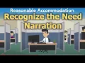 Reasonable Accommodation Recognize Need for Work Accommodation Narration ARCHIVE