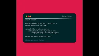 Python PikePDF - Merge multiple PDF files