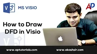 How to Draw DFD in Visio Tutorial Hindi