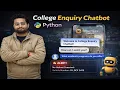 College Enquiry Chatbot Project Source Code in Python Python Projects for Resume