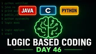 Logic Oriented Coding Day-46 C Java Python Explained in Telugu technicaltopics Live