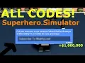 ALL WORKING SUPERHERO SIMULATOR CODES April Roblox