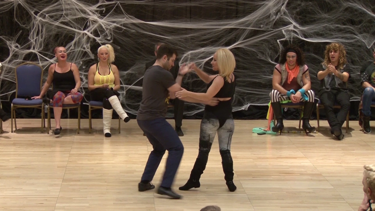 Ben Morris & Sarah Vann Drake - Halloween Swingthing 2016 Invitational Jack & Jill 1st Place