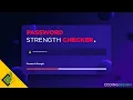 Password Strength Checker JavaScript Web App