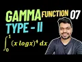 Gamma Function Type 2 log Example 1 Engineering Mathematics First Year Engineering Saarang Maths