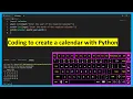ASMR Programming - Calendar coding