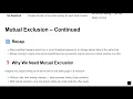 JAVA l Week-10 l 10 3 - Mutual Exclusion In Java Summary l Curated By Aman