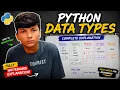 Python Data Types Explained int float str list set Complete Whiteboard Tutorial for Beginners