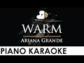 Download Lagu Ariana Grande - warm - Piano Karaoke Instrumental Cover with Lyrics