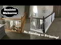 Oak Banister Makeover Gel Stain With No Stripping