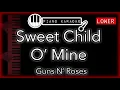 Download Lagu Sweet Child O' Mine (LOWER -3) - by Guns N' Roses - Piano Karaoke Instrumental