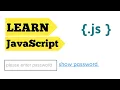 show and hide password using javaScript how to show password and hide password in js