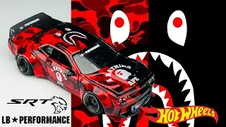 Dodge Hypecat Challenger SRT LB performance Bape Hot Wheels Custom