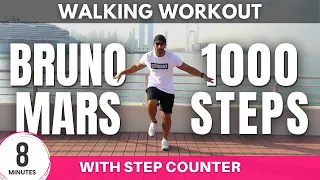 Bruno Mars Walking Workout Daily Workout At Home 8 Minutes 