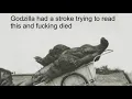 godzilla had a stroke trying to read this and fucking died