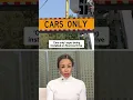 Lanes will be closed overnight to install new Cars Only signs