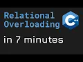 Relational operators overloading in C programming Hindi