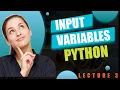 Lecture 3 Input variables and creating a band name generator using Python