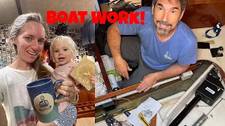 A Makeshift Boatyard Operation | Autopilot Install – Sailing Vessel Delos ep 322
