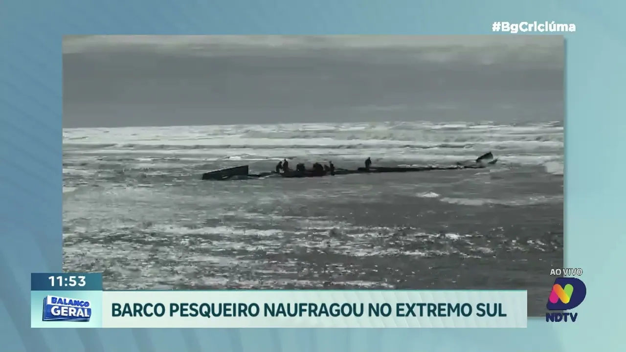 Bombeiros buscam homem desaparecido após naufrágio no Rio Mampituba
