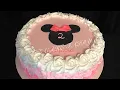 Minnie Mouse cake pastel de Minnie Mouse decoracion sencilla