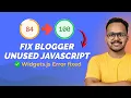 Blogger WIDGETS JS Error FIX It Permanently In 2 Minutes